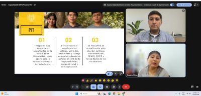 La Dra. Catalina López Ordoñez, realizó la capacitación a las y los nuevos coordinadores de Acción Tutorial de diversas Unidades Académicas