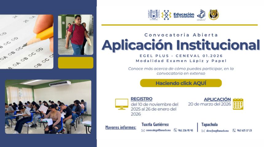 Examen General de Egreso de Licenciatura (EGEL) - Modalidad lápiz y papel 01.2026