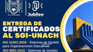 Entrega de Certificados al SGI-UNACH