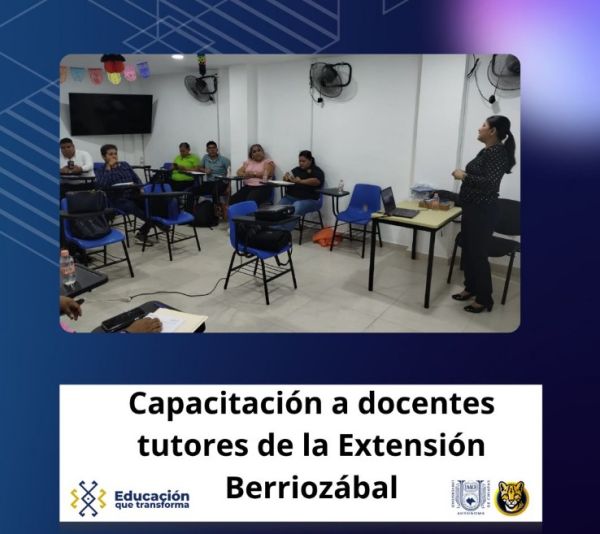 Socialización del Programa Institucional de Tutorías a docentes de la Extensión Berriozábal